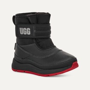 UGG Kids Black and Red Boots